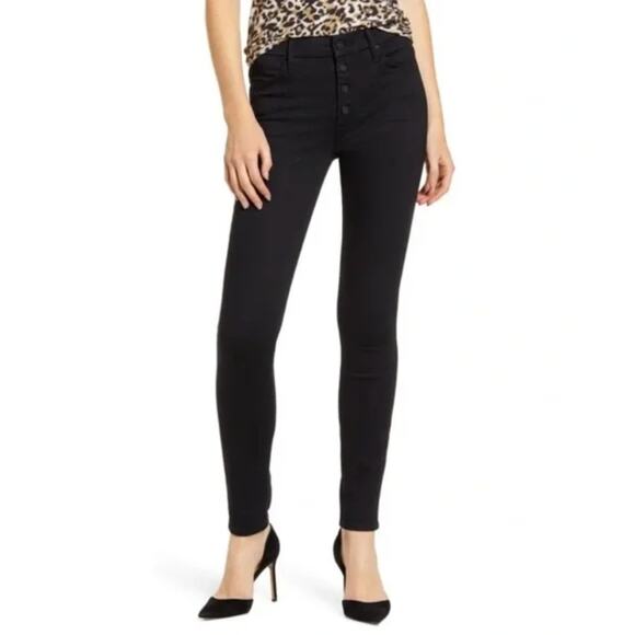 MOTHER Denim The Pixie Not Guilty Black Skinny Ankle Jeans Women's Size 27 - Picture 1 of 9